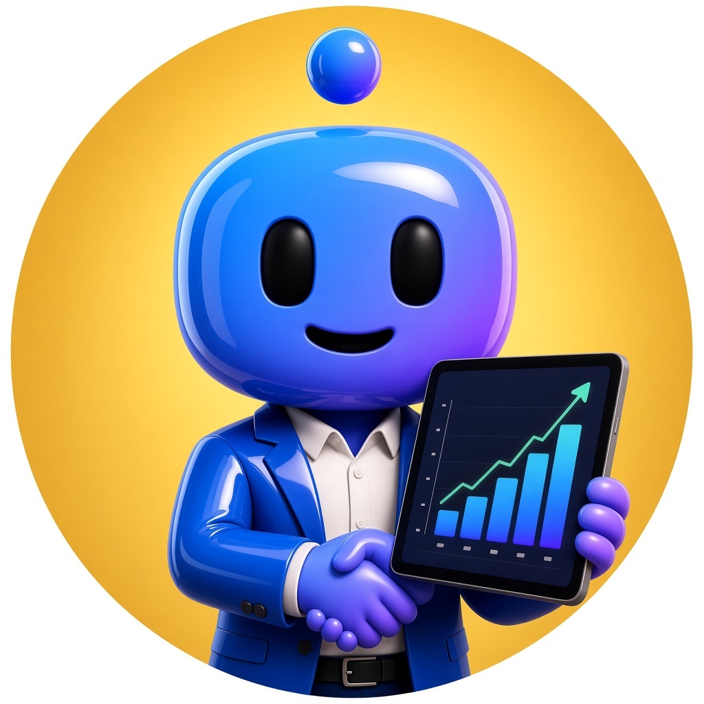Bookkeeping AI staff illustration